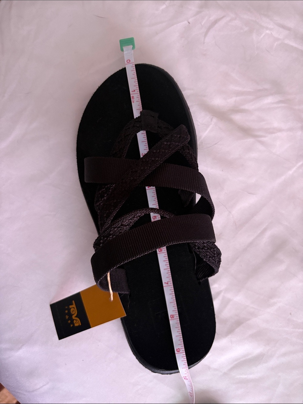 Teva Black Strappy Slide Sandals - Picture 4 of 4